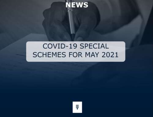 COVID-19 SPECIAL SCHEMES FOR MAY 2021